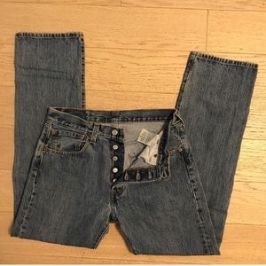 501 Levi’s Sandblast Wash High Waisted